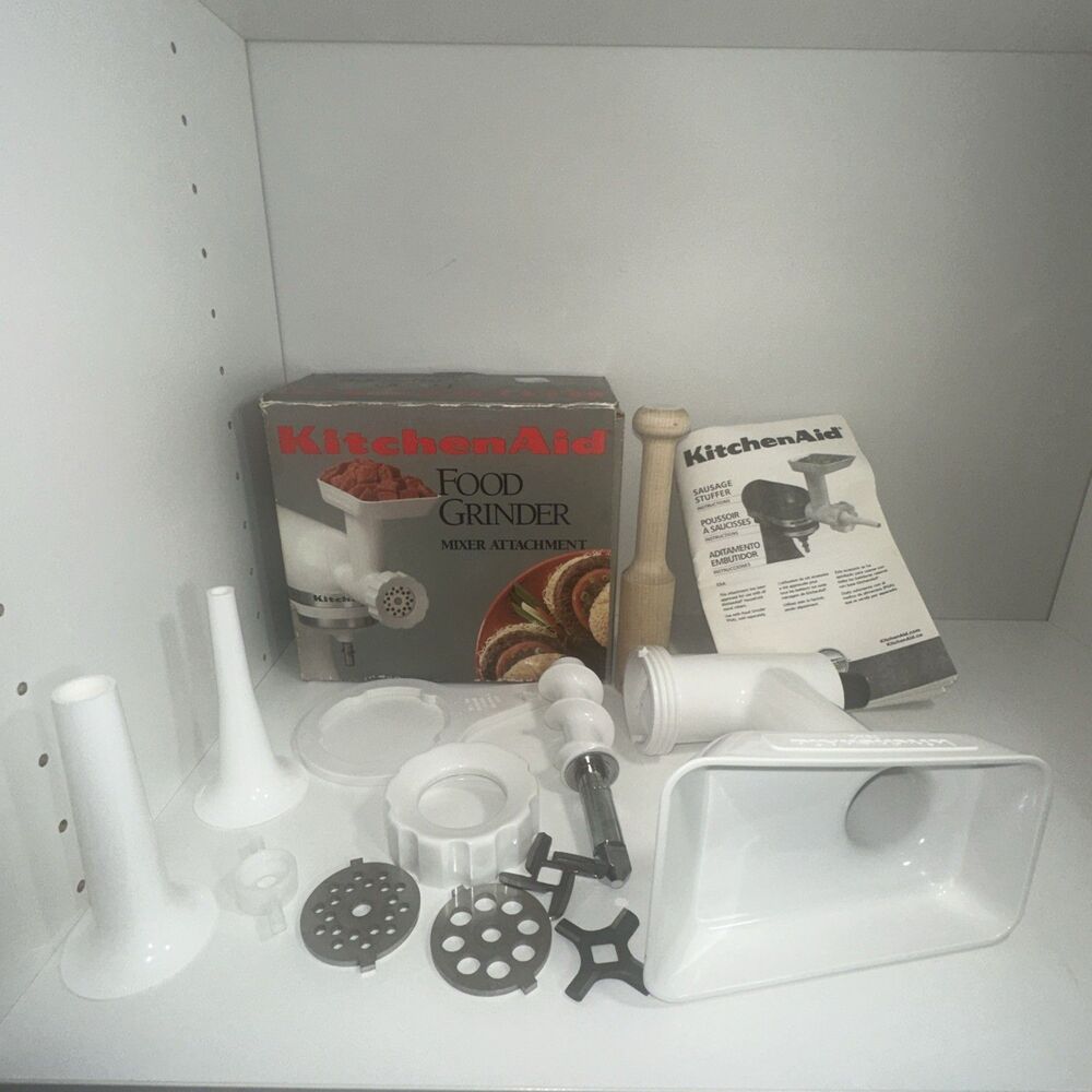 KitchenAid FGA Food Grinder Stand Mixer Attachment and SSA Sausage Stuffer